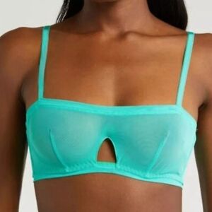 Free People/Revolve x WE ARE HAH Wired‎ Bra-Teal-30-38 C